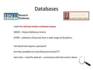 History rsr from the idea to sources history teachers of ireland ...