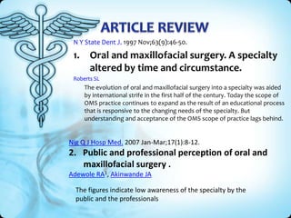 • Journal of Oral and Maxillofacial Surgery
• Volume 69, Issue 1, January 2011, Pages 242–247
• Demand for Single- and Dua...