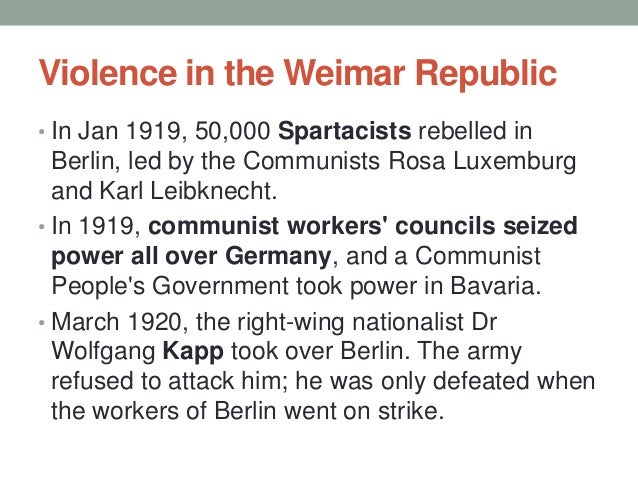 failure of weimar republic After world war i, the german ruler, kaiser william i, abdicated and fled to holland the democracy that governed germany in his absence met at the town of weimar it became known as the. failure of weimar republic After world war i, the german ruler, kaiser william i, abdicated and fled to holland the democracy that governed germany in his absence met at the town of weimar it became known as the.