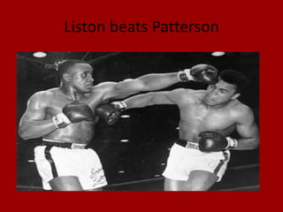 Liston beats Patterson
