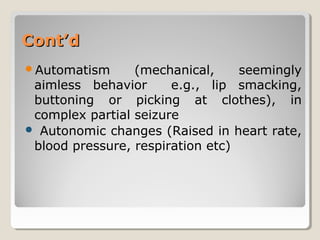 Aimless Behavior EEG History taking . (By Murtaza) | PPT