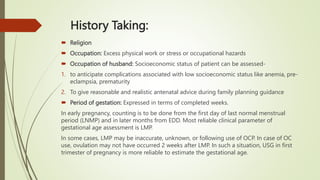 History taking and examination Obstetrics and Gynecology | PPT