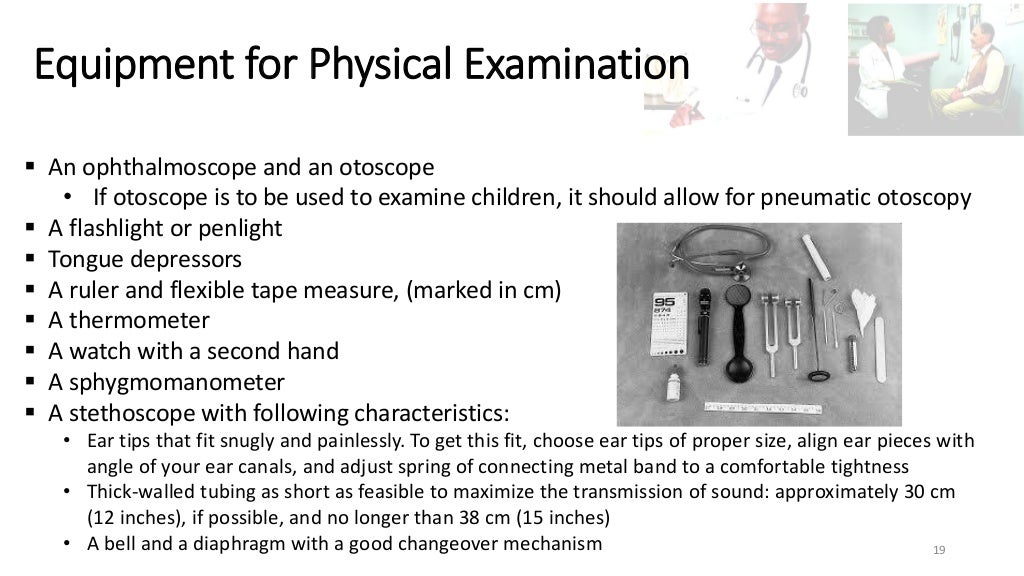 History Taking and Physical Examination An Overview