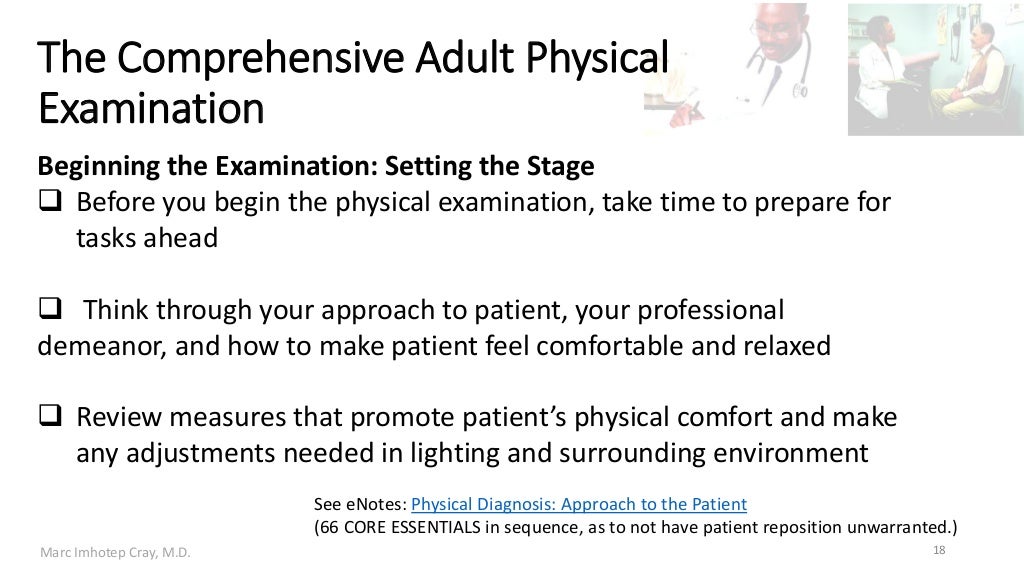 History Taking and Physical Examination An Overview