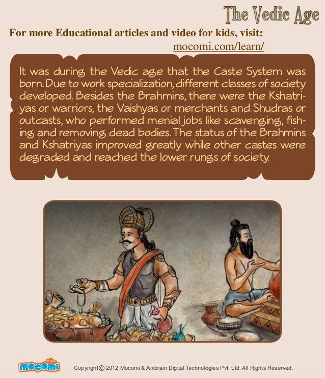history vedic age The vedic period is one of major milestones in the history of india it is estimated that the vedic period in india lasted from 1500 - 600 bc this period brought about a multitude of changes in the lifestyle of people the vedic age is broadly classified into two categories: early vedic age and . history vedic age The vedic period is one of major milestones in the history of india it is estimated that the vedic period in india lasted from 1500 - 600 bc this period brought about a multitude of changes in the lifestyle of people the vedic age is broadly classified into two categories: early vedic age and .