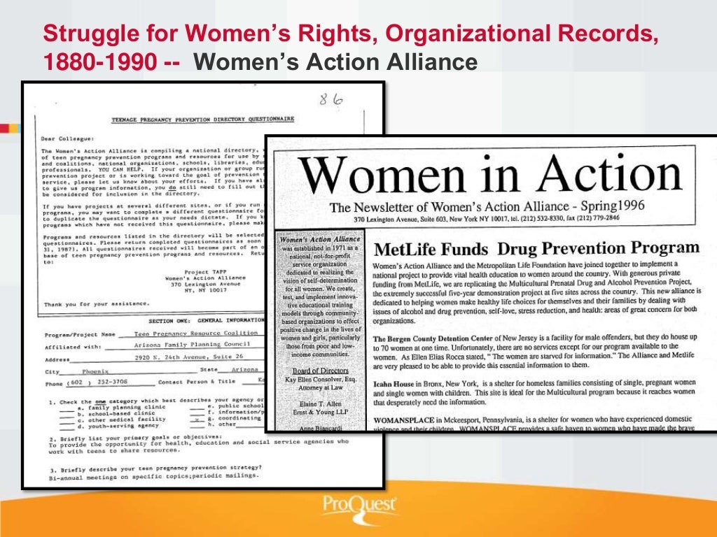 Women Through Time ProQuest History Vault