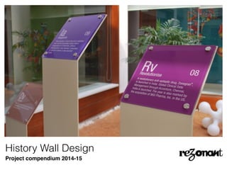 History Wall Design
Project compendium 2014-15
 