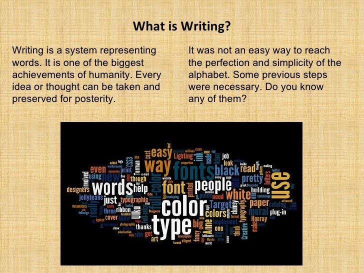 The History of Writing