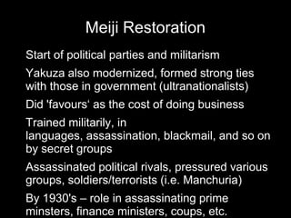 History yakuza presentation final | PPT