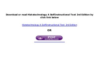 Free Download Book Library Histotechnology A Selfinstructional Text 3
