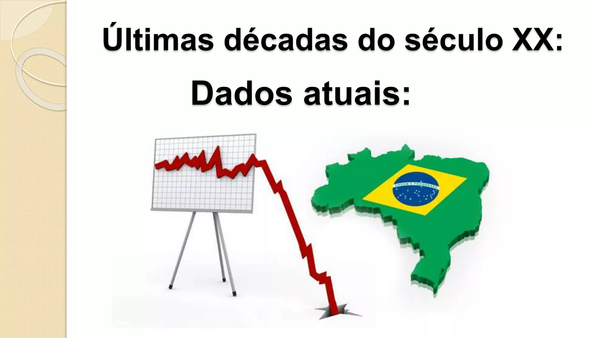 Dados atuais:
Últimas décadas do século XX:
 