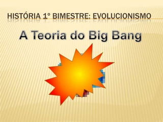 HISTÓRIA 1º BIMESTRE: EVOLUCIONISMO
 