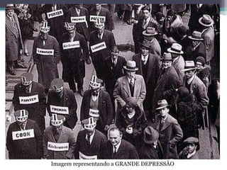 Imagem representando a GRANDE DEPRESSÃO
 
