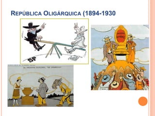 REPÚBLICA OLIGÁRQUICA (1894-1930
 