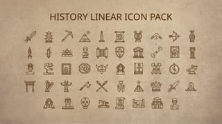 HISTORY LINEAR ICON PACK
 
