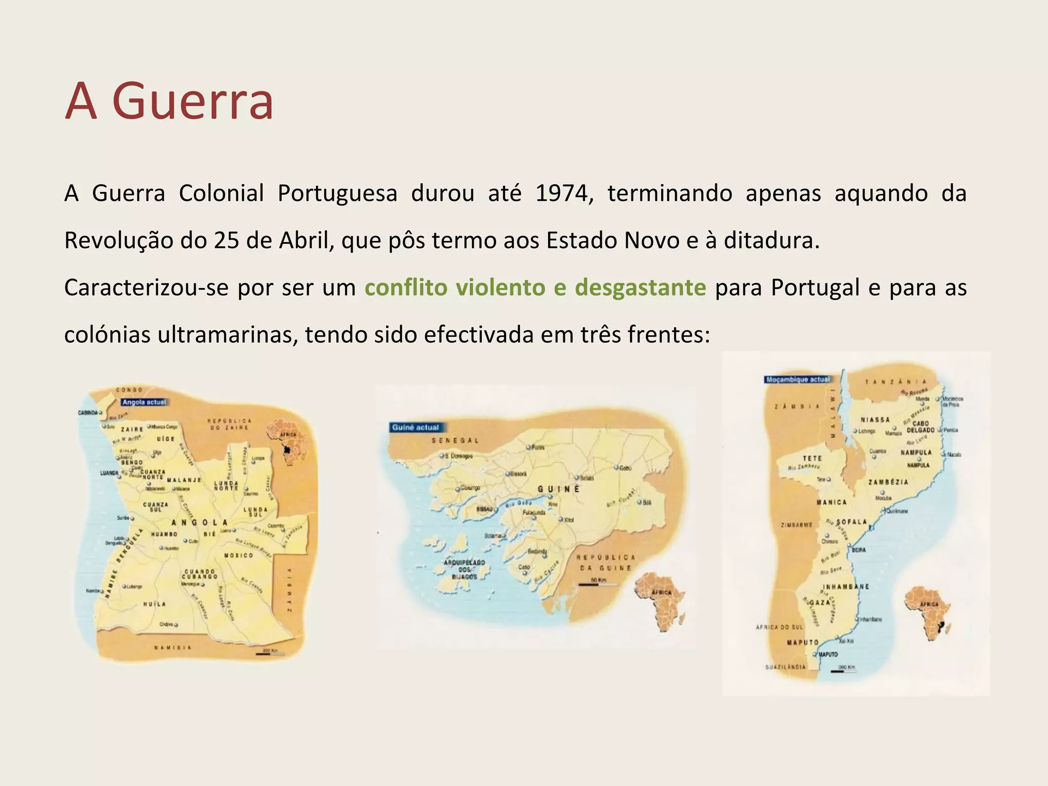 Guerra Colonial Portuguesa Ppt