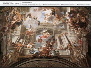 ARTE – ARTES VISUAIS
Prof. Esp. Garcia Junior
ARTE-EDUCADOR / DESIGNER GRÁFICO
HISTÓRIA DA ARTE
BARROCO EUROPEU www.imagetica.net/blog @imageticadesign Imagética Design
 