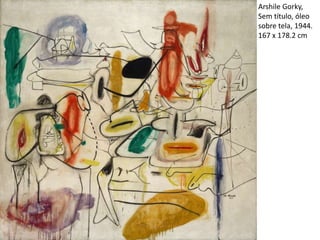 Arshile Gorky,
Sem título, óleo
sobre tela, 1944.
167 x 178.2 cm
 