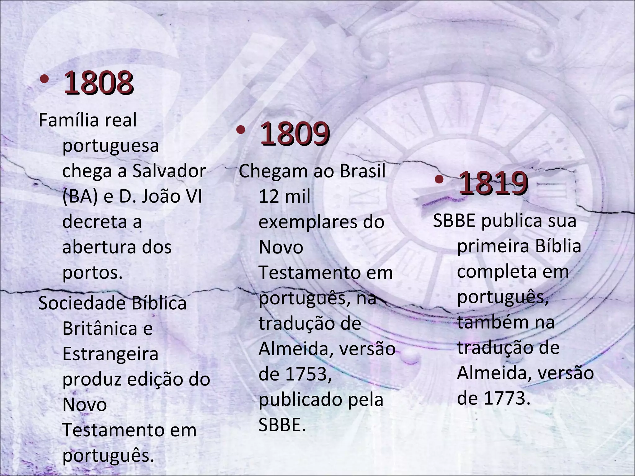 História da bíblia no brasil | PPT
