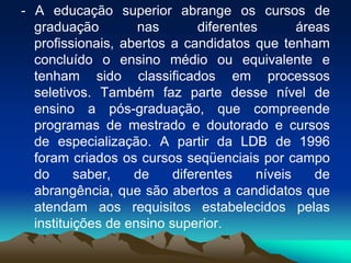 Nova República:1946-1963Movimento a favor da escola pública, universal e gratuita;