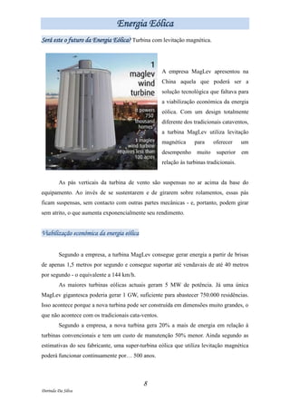 História Da Energia Eólica