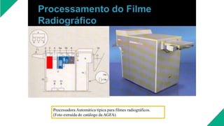 Processadora Automática típica para filmes radiográficos.
(Foto extraída do catálogo da AGFA)
 