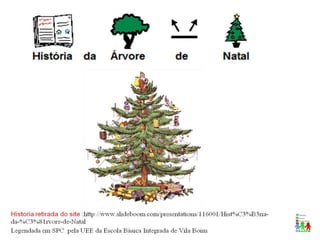 História da Árvore de Natal com Atividades em SPC