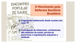 História da saúde no brasil  parte 1