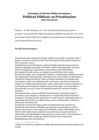 Doutrina Do Choque, PDF, Privatização