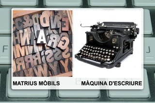 MATRIUS MÒBILS MÀQUINA D'ESCRIUREMATRIUS MÒBILS MÀQUINA D'ESCRIURE
 