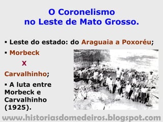 www.historiasdomedeiros.blogspot.com
O Governo do Presidente
(do Brasil) Campos Sales
(1898-1902).
 Implantação da “Política
dos Governadores”;
 Manoel José Murtinho:
membro do Supremo
Tribunal Federal;
 Joaquim Murtinho:
Ministro da Fazenda.
 