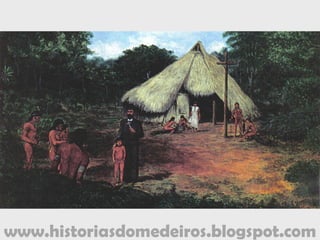 www.historiasdomedeiros.blogspot.com
As atribuições do 1º governador
da Capitania de Mato Grosso:
• Tomar cuidado com os ataques dos índios bravios,
especialmente os Paiaguá e Guaicuru.
• Fornecer informações mais precisas sobre a
capitania recém-criada, seus limites e
potencialidades.
• Proibir a extração e comercialização de diamantes.
• Criar uma Companhia de Ordenanças.
• Incentivar a pesca no rio Guaporé.
• Informar sobre a viabilidade de comunicação
fluvial com a Capitania do Grão-Pará.
(Continuação)
 