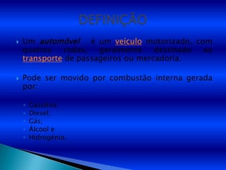 HistóRia Do AutomóVel