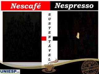 Nescafé Nespresso
S
U
S
T
E
N
T
Á
V
E
L
 