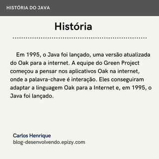 História do java | PDF