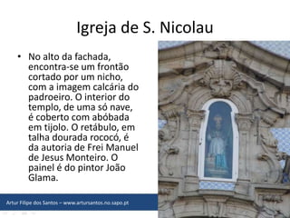 História do porto   igreja de nicolau - artur filipe dos santos