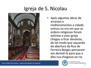 História do porto   igreja de nicolau - artur filipe dos santos