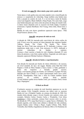 História do rock