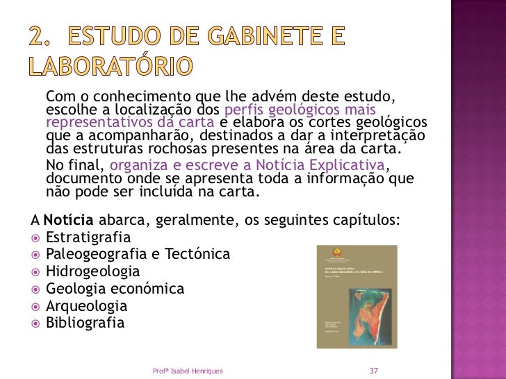 Tema II - História Geológica de uma Região Cartografia Tema II - História Geológica de uma Região Cartografia