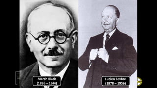 Lucien Fevbre
(1878 – 1956)
March Bloch
(1886 – 1944)
 