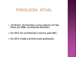  No Brasil, foi Inserido o curso superior em São
Paulo em 2008, na Anhembi Morumbi;
 Em 2012 foi reconhecido o técnico pelo MEC;
 Em 2013 criada a primeira pós graduação;
 