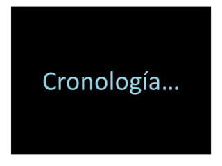 Cronología…
 