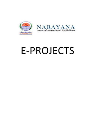 E-PROJECTS
 