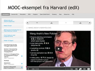 MOOC-eksempel fra Harvard (edX) 
19. desember 2013 16 
 