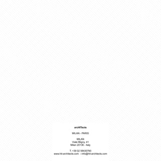 arcHITects 
MILAN - PARIS 
MILAN 
Viale Bligny, 41 
Milan 20136 - Italy 
T. +39 02 58430760 
www.hit-architects.com - info@hit-architects.com 
