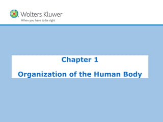 Copyright © 2015 Wolters Kluwer Health | Lippincott Williams & Wilkins
Chapter 1
Organization of the Human Body
 
