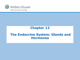 Copyright © 2015 Wolters Kluwer Health | Lippincott Williams & Wilkins
Chapter 12
The Endocrine System: Glands and
Hormones
 