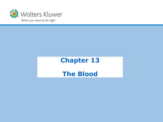 Copyright © 2015 Wolters Kluwer Health | Lippincott Williams & Wilkins
Chapter 13
The Blood
 