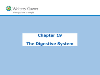 Copyright © 2015 Wolters Kluwer Health | Lippincott Williams & Wilkins
Chapter 19
The Digestive System
 