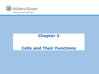 Copyright © 2015 Wolters Kluwer Health | Lippincott Williams & Wilkins
Chapter 3
Cells and Their Functions
 
